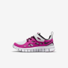 Nike Free Run 2 Little Kids' Shoes In Pure Platinum,pink Prime,sangria,black