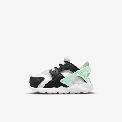Nike Huarache Run Baby/toddler Shoes In White/off Noir/mint Foam