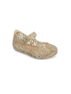 Mini Melissa Baby's & Little Girl's Zigzag Glitter Mary Jane Flats In Gold Glitter