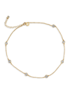CZ BY KENNETH JAY LANE WOMEN'S LOOK OF REAL 14K GOLDPLATED & CUBIC ZIRCONIA STATION NECKLACE