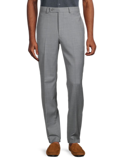Calvin Klein Men's Slim Fit Wool Blend Trousers In Medium Grey
