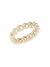 SAKS FIFTH AVENUE WOMEN'S 14K YELLOW GOLD CURB CHAIN BAND RING