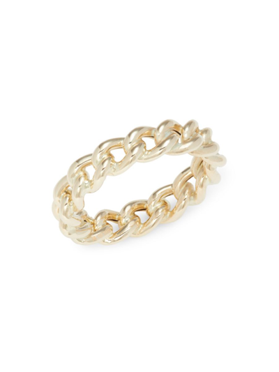 Saks Fifth Avenue Women's 14k Yellow Gold Curb Chain Band Ring