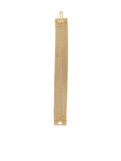 Wouters & Hendrix Serpentine Chain Cuff Bracelet In Gold