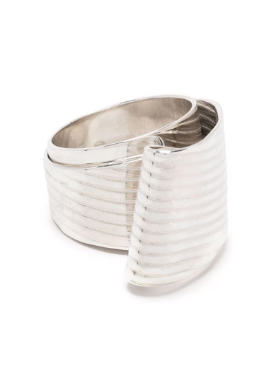 Wouters & Hendrix Serpentine Statement Wave Ring In Silber