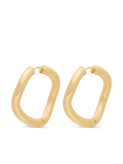 Charlotte Chesnais Gold Vermeil Maxi Wave Hoop Earrings