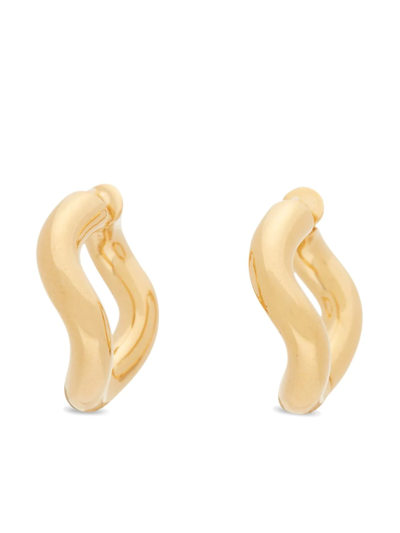 Charlotte Chesnais Gold-plated Wave Hoop Earrings