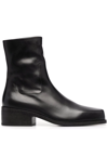 MARSÈLL SQUARE-TOE BLOCK-HEEL BOOTS