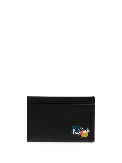 Paul Smith Logo-print Leather Cardholder In Multi-colored