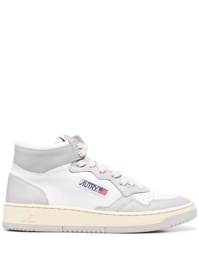Autry Medalist High-top Sneakers In Bianco