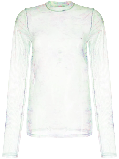 Bapy By *a Bathing Ape® Tie-dye Mock Neck Top In Grün