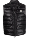 Moncler Gui Quilted Padded Gilet In Schwarz