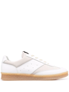 Mm6 Maison Margiela Sneakers Mm6 White Leather Low Senaker In Multi-colored
