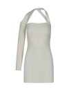 ADAMO ASYMMETRIC RIBBED DRESS