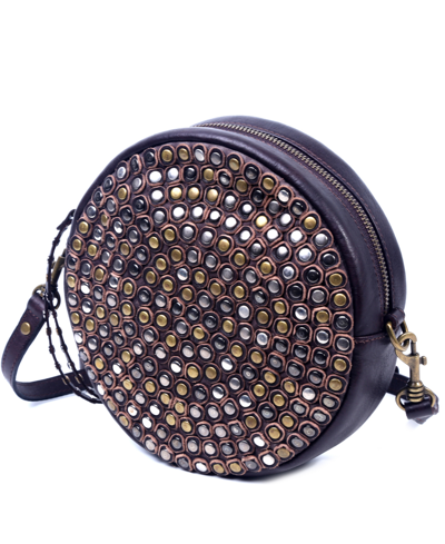 Old Trend Full Sun Leather Crossbody Bag In Coffee