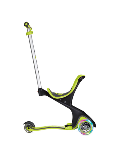 Globber Scooter Little Kid's Go-up Comfort Light-up Scooter In Green