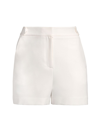 Milly Aria Cady Button Tab Shorts In White