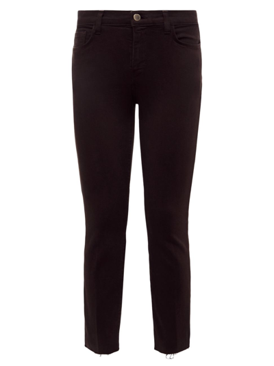 L Agence Sada High-rise Cropped Jeans In Espresso