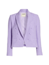 L AGENCE WOMEN'S BROOKE CROPPED BLAZER