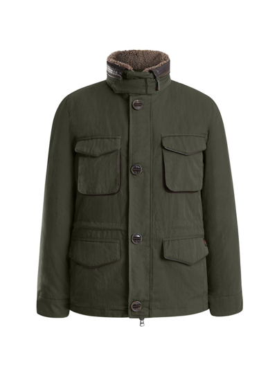 Thermostyles Ths Heated Field Jacket In Olive
