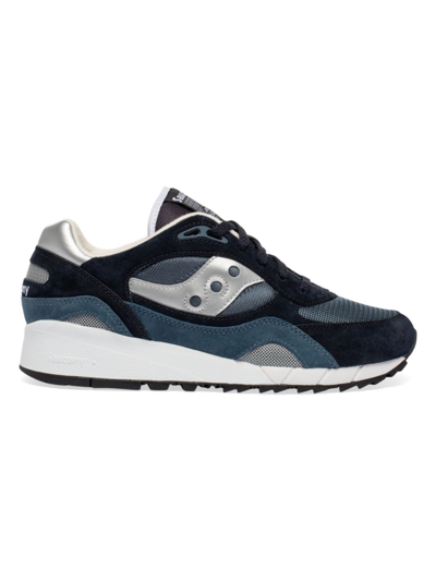 Saucony Men's Shadow 6000 Sneakers In Navy Silver