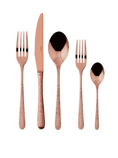 Sambonet Venezia Five-piece Flatware Set In Copper