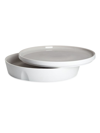 Degrenne Paris L'econome By Starck 2-piece Shallow Bowl & Plate Set In Grey