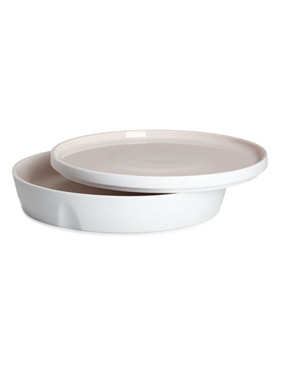 Degrenne Paris L'econome By Starck 2-piece Shallow Bowl & Plate Set In Pink