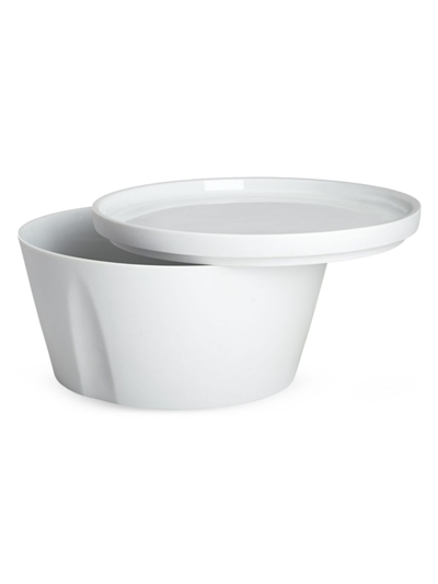 Degrenne Paris L'econome By Starck Straight Bowl & Dinner Plate Set In White