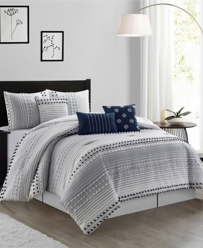 STRATFORD PARK CLARION 7-PIECE COMFORTER SET, CALIFORNIA KING
