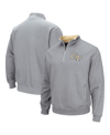 Colosseum Men's  Heathered Gray Ga Tech Yellow Jackets Tortugas Team Logo Quarter-zip Jacket In Heathered Gray