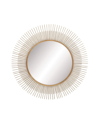 Rosemary Lane Modern Metal Wall Mirror, 36" X 36" In Gold-tone