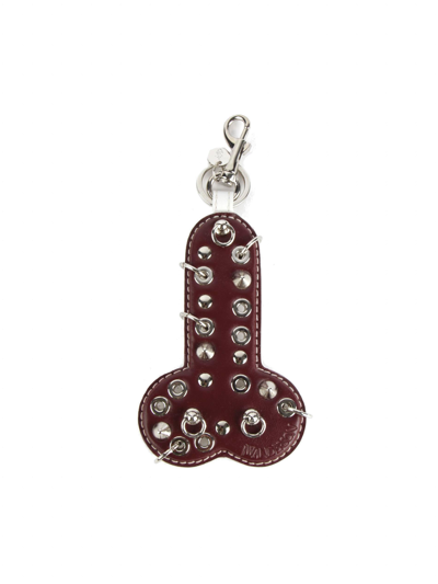 Jw Anderson Penis Eyelet-embellished Keyring In Multi