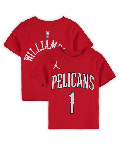 Jordan Toddler Boys And Girls  Brand Zion Williamson Red New Orleans Pelicans Statement Edition Name