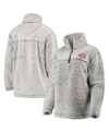 G-iii 4her By Carl Banks Women's  Gray Montreal Canadiens Sherpa Quarter-zip Pullover Jacket In Gray