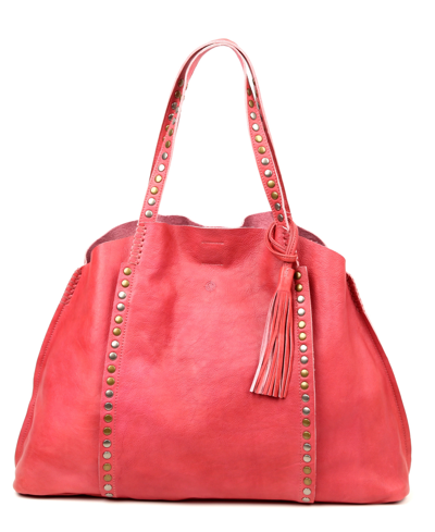 Old Trend Women's Genuine Leather Birch Tote Bag In Coral
