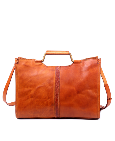 Old Trend Women's Genuine Leather Camden Tote Bag In Chestnut