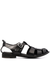 OFFICINE CREATIVE BUCKLE LEATHER SANDALS