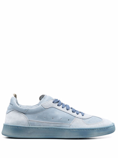 Officine Creative Tonal Leather Sneakers In Blau