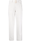 LORENA ANTONIAZZI BELTED CROPPED TROUSERS