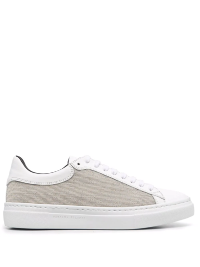 Fabiana Filippi Textured Low-top Sneakers In White