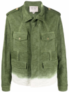 NICK FOUQUET DIP-DYED JACQUARD UTILITY JACKET