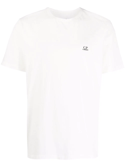C.p. Company Logo-print T-shirt In Weiss