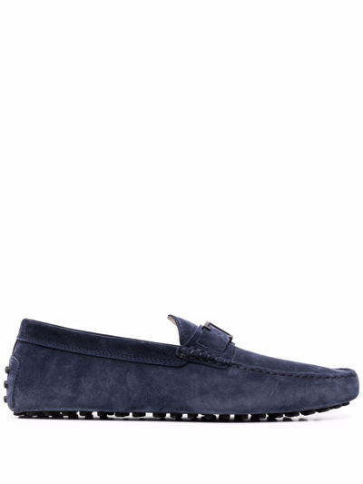 Tod's City Gommino Loafers In Blue