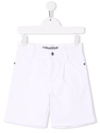 Zadig & Voltaire Mid-rise Cotton Shorts In White