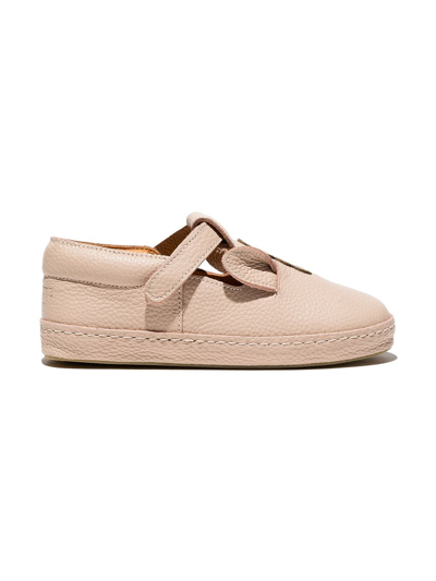 Donsje Kids Neutral Xan Unicorn Leather Sneakers In Neutrals