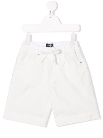 Il Gufo Kids' Drawstring Fastening Shorts In White