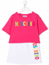 MOSCHINO LOGO-PRINT COTTON TRACKSUIT SET