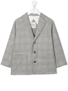 DOUUOD SINGLE-BREASTED PLAID BLAZER