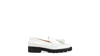 Stuart Weitzman Mila Lift Tassel-embellished Loafers In White